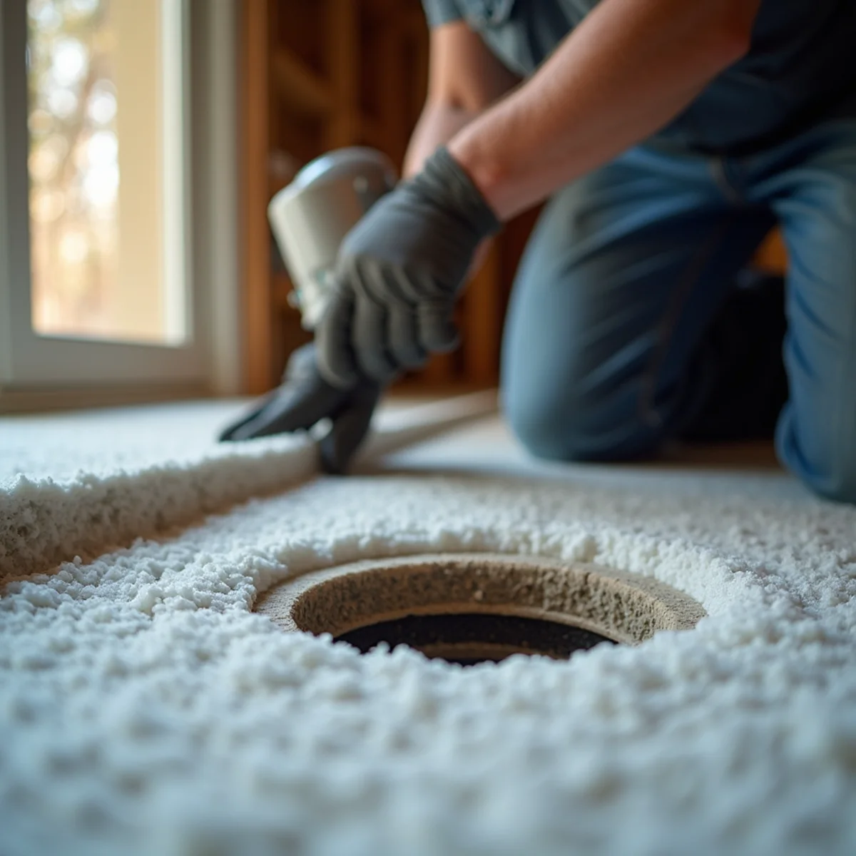 Insulating and sealing crawl space foundation vents to prevent frozen lines
