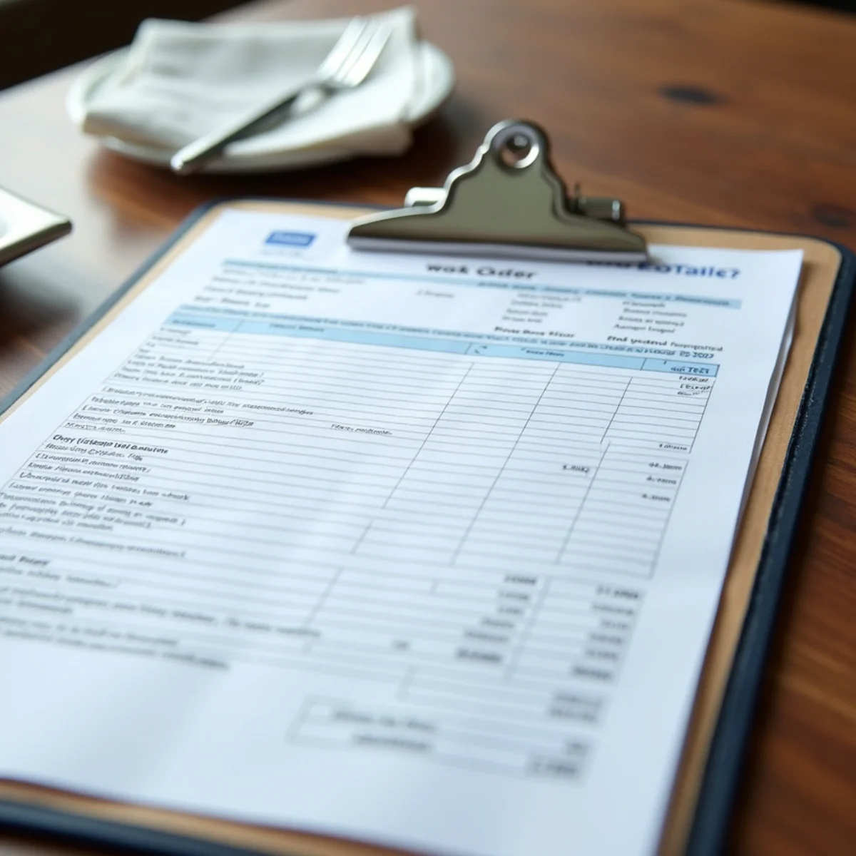 Itemized written plumbing estimate provided on-site to a Fairfax customer